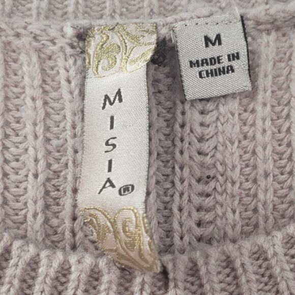 MISIA Striped Color Block Sweater Womens Size Medium M - Picture 3 of 6